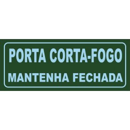 SINALIZAÇÃO PORTA CORTA- FOGO 30x12